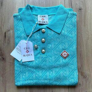 CASABLANCA MEN NEW SEASON POLO SHIRT XL SIZE
